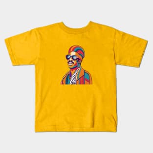 Stevie Wonder WPAP Limit Color Kids T-Shirt